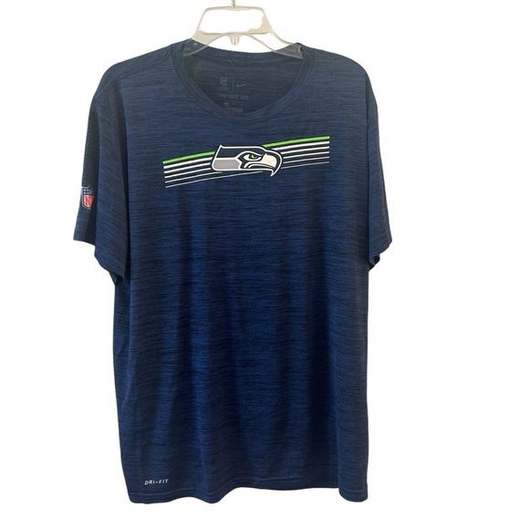 Nike Dri-FIT Navy Blue Seahawks Shirt - Picture 1 of 5